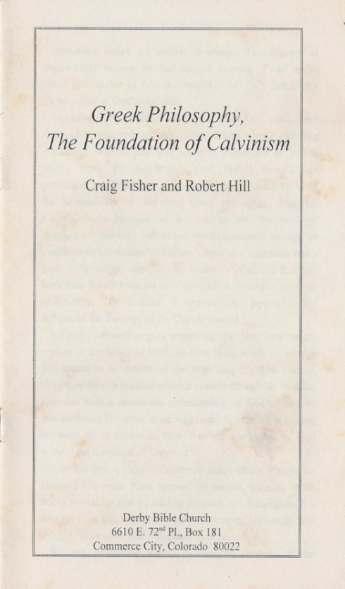 Cover- Calvinism